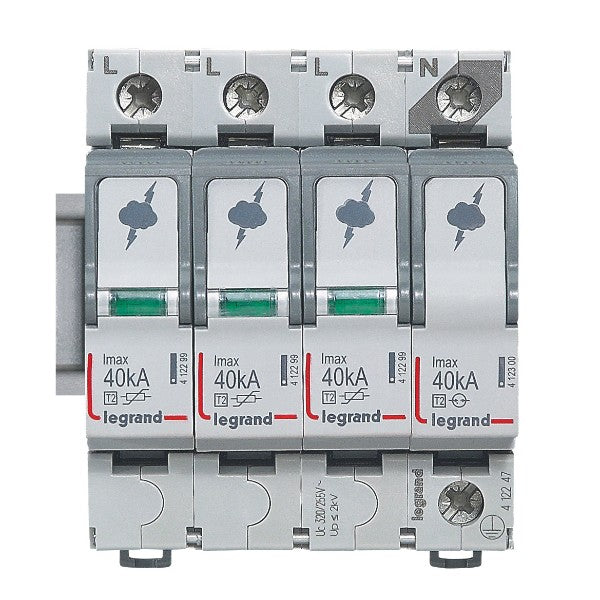 Катоден отводител T2 40KA 3P+N - Legrand SPD 412247