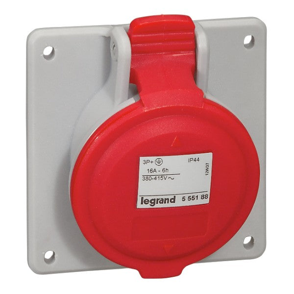 Контакт панелен монтаж 3P+E 16A 415V IP44 - Legrand P17 Tempra Pro...