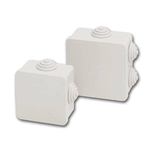 Разклонителна кутия открит монтаж 65x65 x40mm IP54 Сив - Courbi Wat...