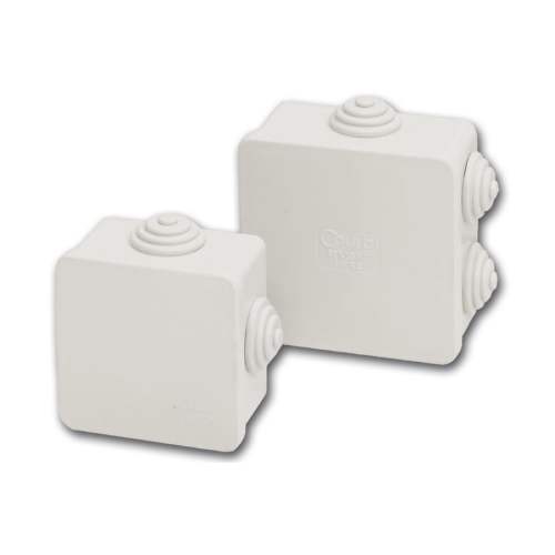 Разклонителна кутия открит монтаж 80x80 x40mm IP54 Сив - Courbi Wat...