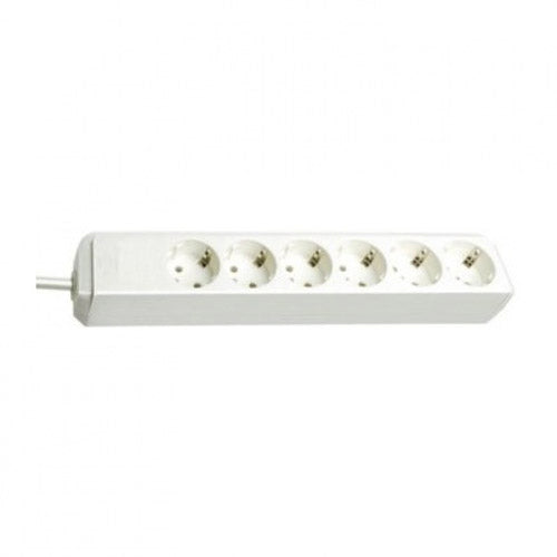 Разклонител 6x 2P+E с кабел 1.5m Бял - Brennenstuhl Eco-line BS1159...