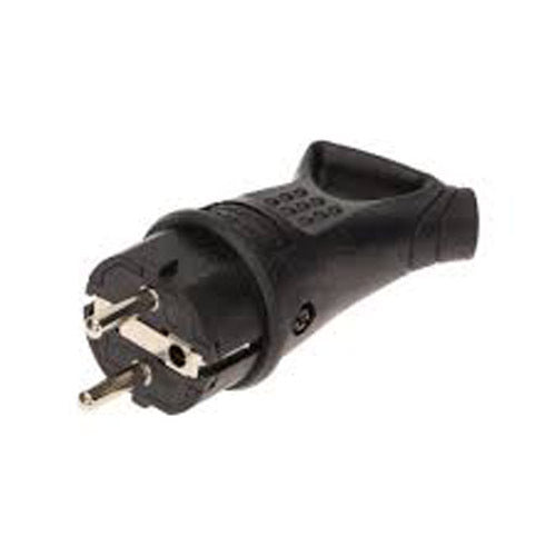 Щепсел 2P+E 16A с ринг и кабел на 45° Черен - ORNO 1369 OR-AE-1369