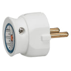Щепсел 2P 16A мини с кабел на 90° Бял - Legrand Helium 50183