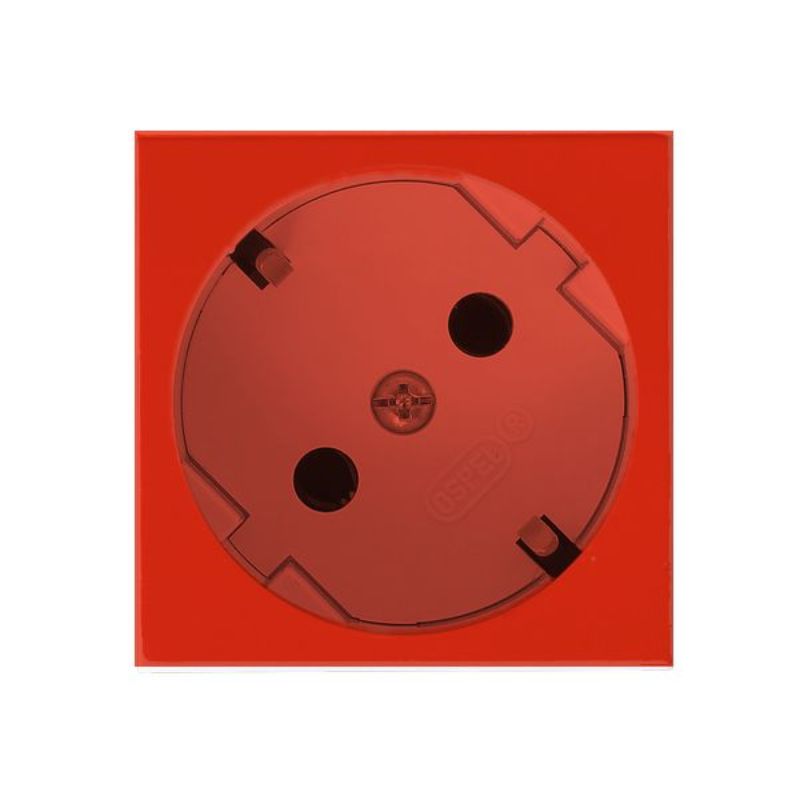 Контакт шуко 2P+E 45° 2М Червен - OSPEL OSPEL 45 GK-1S/22