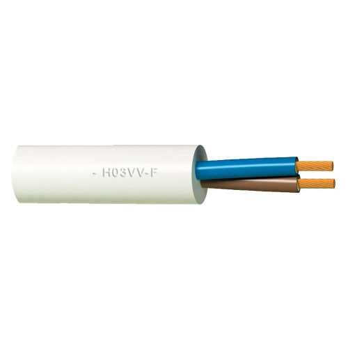 Кабел ШВПЛ-Б H03VV-F 2x0.50 бял -100 m - Други H03VV-F 240210012