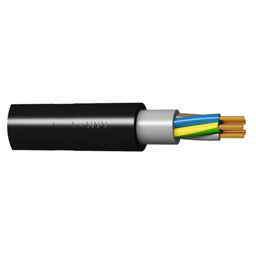 Кабел NYY 3x4.0 черен - 100 m - BG NYY 4022030040