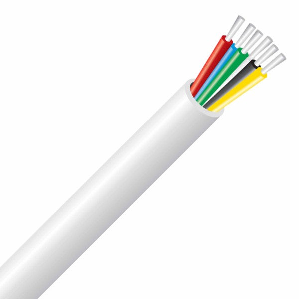 Кабел неекраниран 6х0.22 бял (калайдисан) - 100 m - Bericacavi BS 4737 B36C06022UN