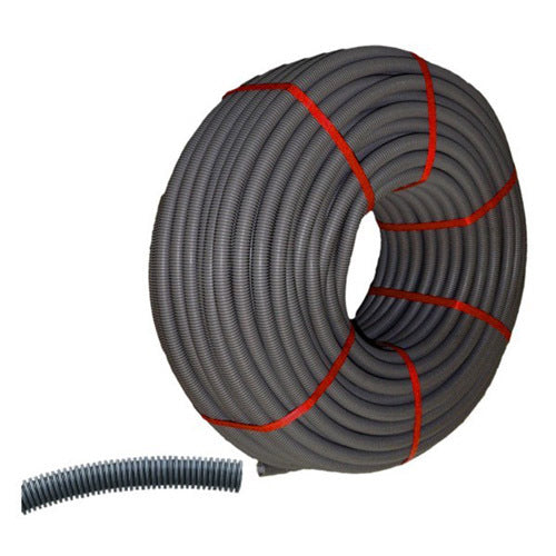 Гофрирана тръба Ф25 750N 3422 сива, с корда - Legrand Conduits 651225