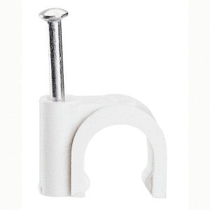 Скоба за кабел, Ф 5mm, с пирон - 100 бр. - Legrand Fixfor 31554