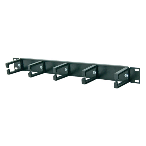 Панел 19" 1U аранжиращ, 5 PVC скоби - Canovate CCA CV-CCA-9-5001