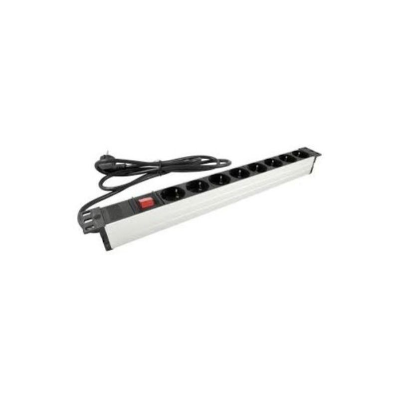 Захранващ блок 8x шуко 19'' 1U, с ключ - MMC PDU M49BM8IPSH