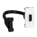 Розетка HDMI A с кабел 1M Бял - Legrand Mosaic 45 78778