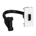 Розетка HDMI A с кабел 1M Бял - Legrand Mosaic 45 78778
