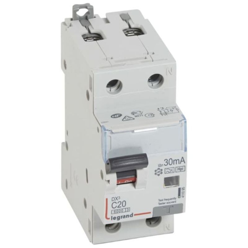 ДТЗ 1P+N  20A 30mA тип F - Legrand DX3 411095