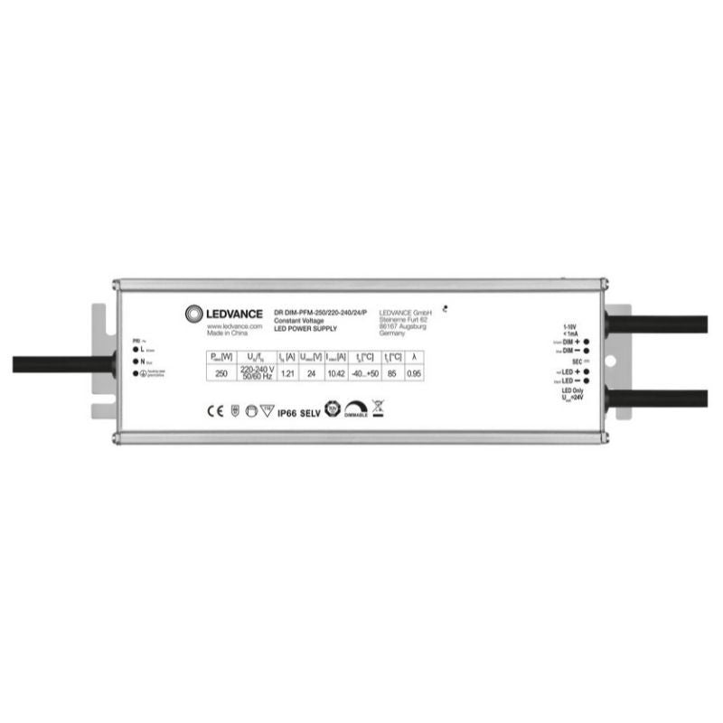LED Захранване 250W IP66, димиране 1-10V - LEDVANCE PFM-250/24/P DIM LED240155 - LEDVANCE PFM-250/24/P DIM LED240155