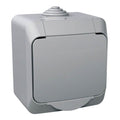 Еднополюсен ключ IP44 Сив - SCHNEIDER ELECTRIC Cedar Plus WDE000610