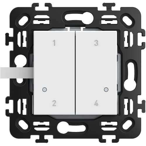 Безжичен сценариен ключ с бутони за 4 сценария - bticino Classia with Netatmo RW4575CW