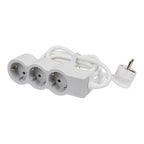 Разклонител 3x 2P+E Шуко, с кабел 5m, цвят Бял - Legrand Standart 694567