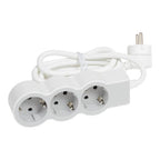 Разклонител 3x 2P+E Шуко, с кабел 5m, цвят Бял - Legrand Standart 694567