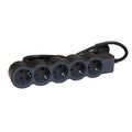Разклонител 5x 2P+E Шуко, с кабел 3m, цвят Черен - Legrand Standart 694564