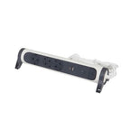 Разклонител 3x 2P+E Шуко, защита от пренапрежение, 2x USB тип A+C 3A 15W, с кабел 1.5m, цвят Бял/тъмносив - Legrand Premium 694508