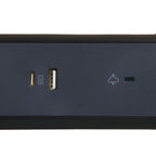 Разклонител 5x 2P+E Шуко, защита от пренапрежение, 2x USB тип A+C 3A 15W, с кабел 1.5m, цвят Черен/тъмносив - Legrand Premium 694514