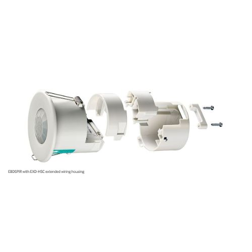 PIR датчик за присъствие за вграждане в таван, IP40, KNX, програмируем - CP Electronics EBDSPIR-KNX CP130032