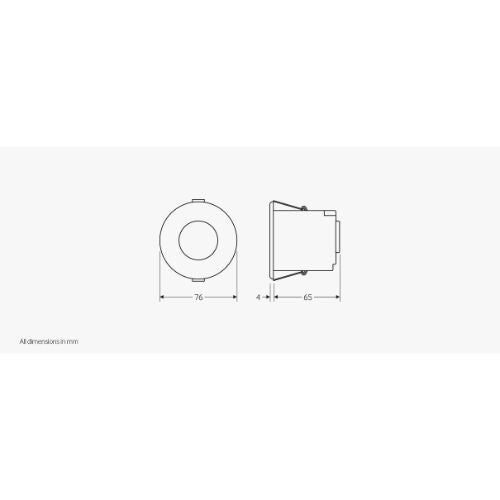 PIR датчик за присъствие за вграждане в таван, IP40, DALI, програмируем - CP Electronics EBDSPIR-DD CP130018
