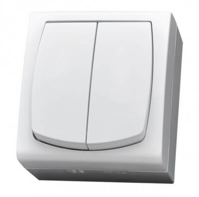Сериен ключ 10A/250V IP44 - OSPEL Madera LNH-2N/00