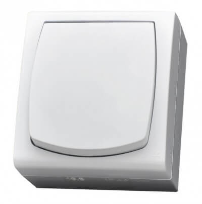 Еднополюсен ключ 10A/250V IP44 - OSPEL Madera LNH-1N/00