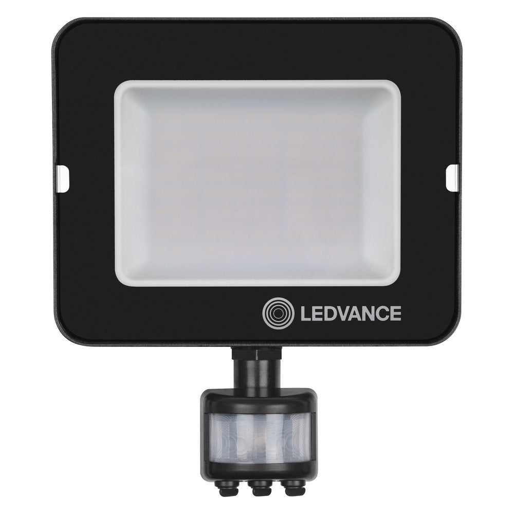 LED Прожектор Compact с датчик за движение, симетричен 50W 4500lm 3000K IP65, цвят черен - LEDVANCE FLOODLIGHT COMPACT SENSOR LED575301
