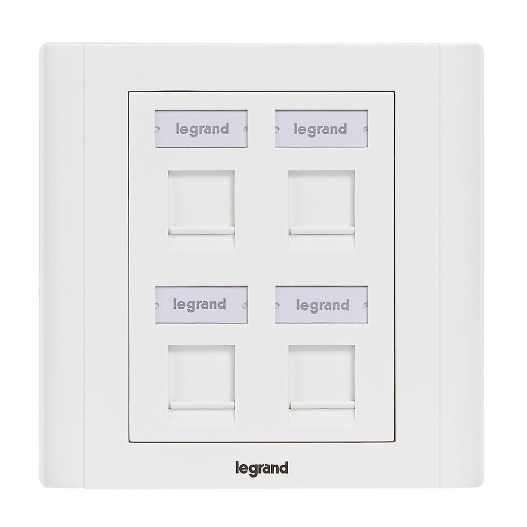 Розетка 4XRJ45 FM - Legrand Linkeo C 632900
