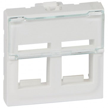 Розетка Mosaic 2XRJ45 празна - Legrand Linkeo C 78610