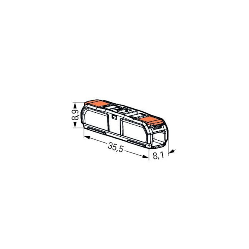 Бърза връзка Inline, за всички видове проводници от 0,2 до 4 mm²...
