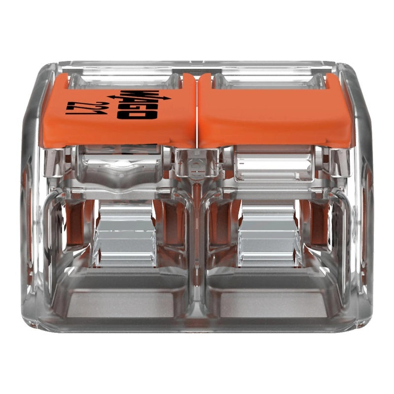 Бърза връзка Compact, за всички видове проводници от 0,5 до 6 mm²...