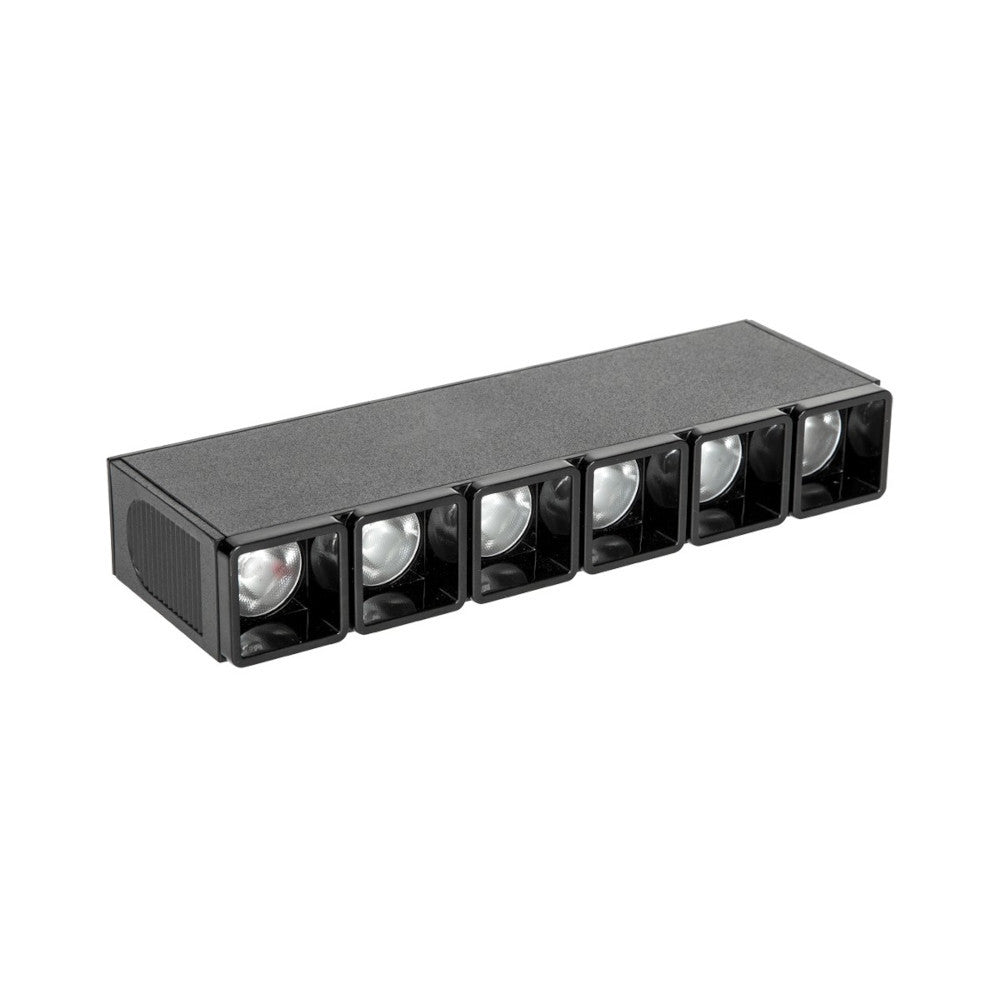 Линеен модул, за монтаж на магнитна шина 9W 1233lm 3000K 8°, CRI>90, дължина 18.5cm - VK LED VK/04204TR/W/6/B 71164-009721