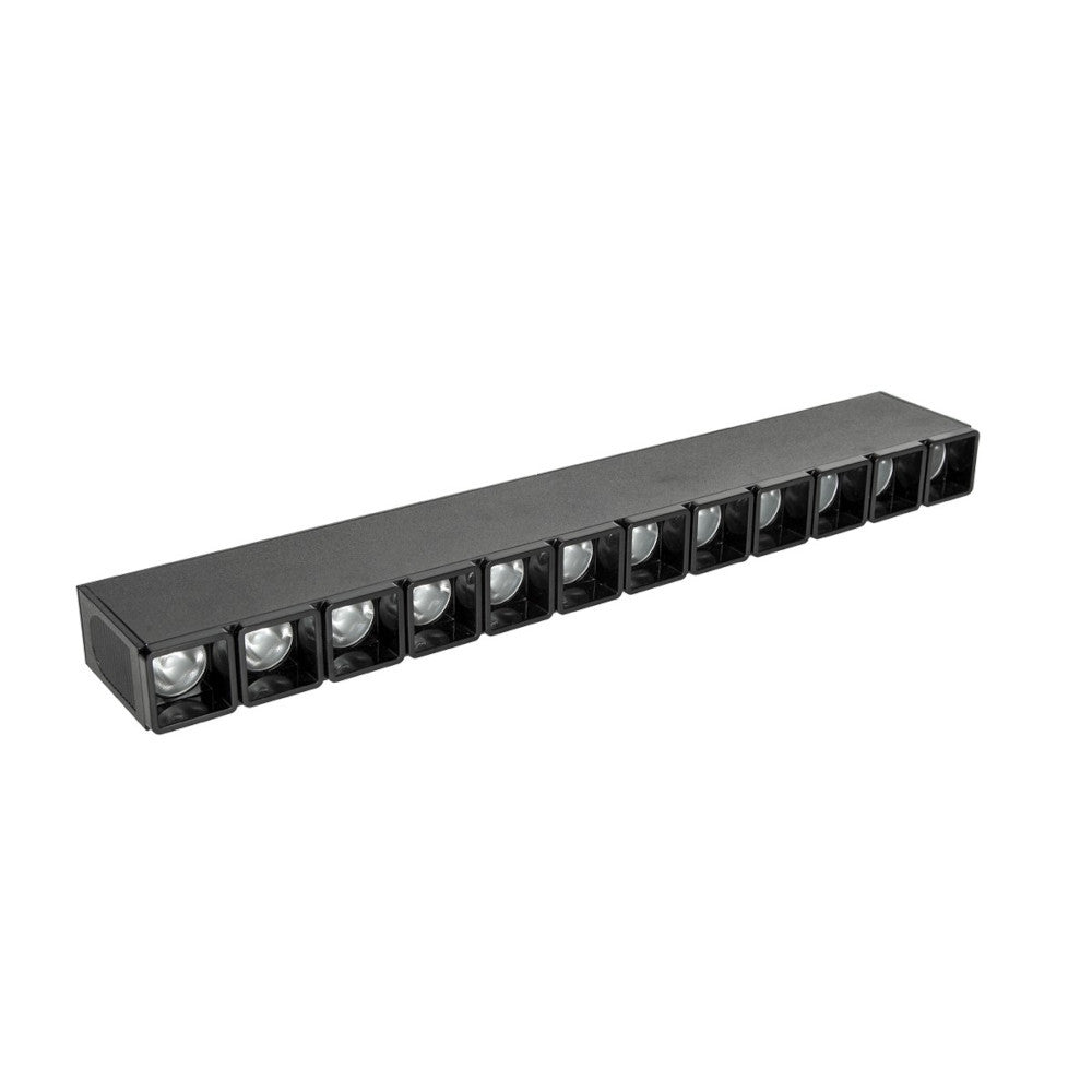 Линеен модул, за монтаж на магнитна шина 15W 2223lm 3000K 8°, CRI>90, дължина 37cm - VK LED VK/04204TR/W/12/B 71164-010721