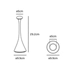 Настолна преносима и презареждаща се LED лампа light, 2700K-3000K, 2.2W, 180lm, IP54, CRI>80, 2x2200mAh с литиеви батерии, ø9.9 (ø5) x 29.2cm, цвят черен - VK LED VK/03247/B/W 61171-255694