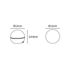 Настолна преносима и презареждаща се LED лампа, 3000K, 2.2W, 150lm, IP20, CRI>80, 2x2200mAh с литиеви батерии, ø12 x 10.8cm, цвят черен - VK LED VK/03248/B/W 61171-259694