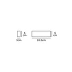 Линеен модул, за монтаж на магнитна шина 9W 1233lm 3000K 8°, CRI>90, дължина 18.5cm - VK LED VK/04204TR/W/6/B 71164-009721