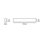 Линеен модул, за монтаж на магнитна шина 15W 2223lm 3000K 8°, CRI>90, дължина 37cm - VK LED VK/04204TR/W/12/B 71164-010721