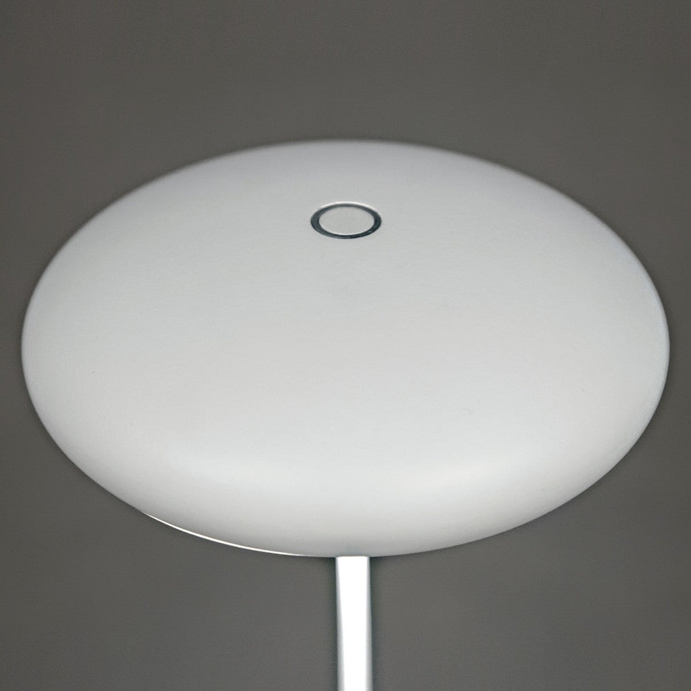Настолна преносима и презареждаща се LED лампа 2x2200mA с литиеви батерии, 2.2W, 3000K, 192lm, CRI>84, IP54, ø12x31cm, цвят бял - VK LED VK/02154/W/W 75169-396694