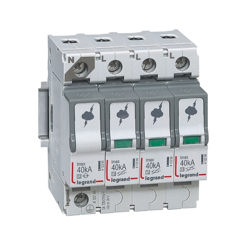 Катоден отводител SPD T2 40KA 3P+N NL - Legrand SPD 412245