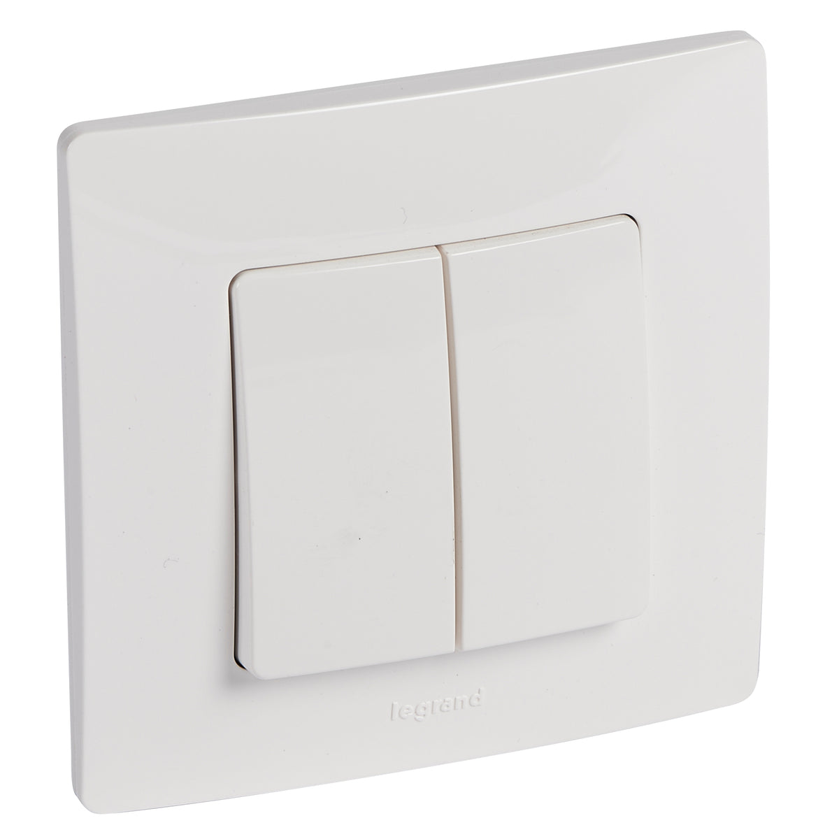 Ключ сериен с рамка 10A 250V Бял /блистер/ - Legrand Niloe 396420
