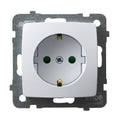 Контакт Шуко 16А детска защита Бял - OSPEL Karo GP-1SSP/m/00