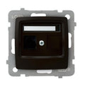 Розетка RJ45 UTP cat.5 Шоколад - OSPEL Karo GPK-1S/K/m/40