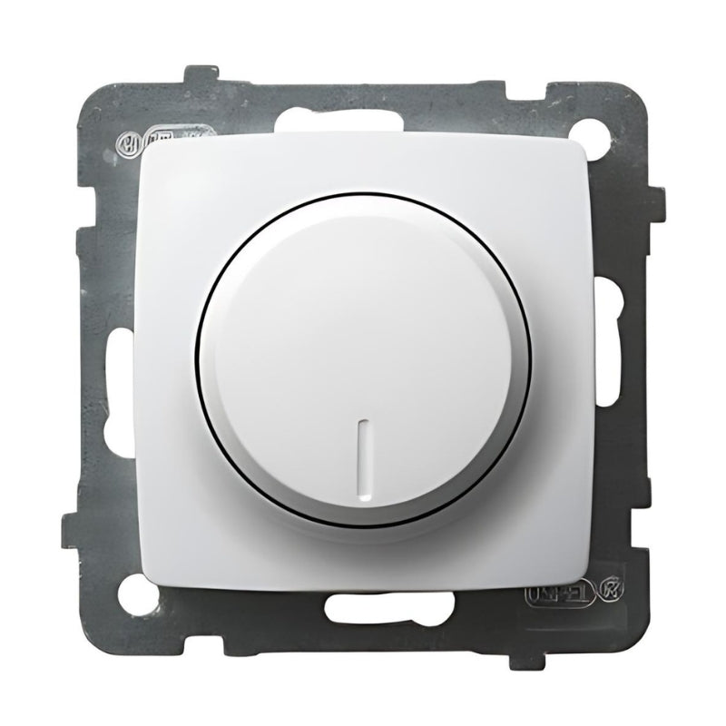 Ротативен димер всички товари LED 0-100W, GLS 10-250W, 230V~50Hz Бя...
