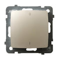Двуполюсен ключ 10А Крем перла - OSPEL Karo LP-11S/m/42