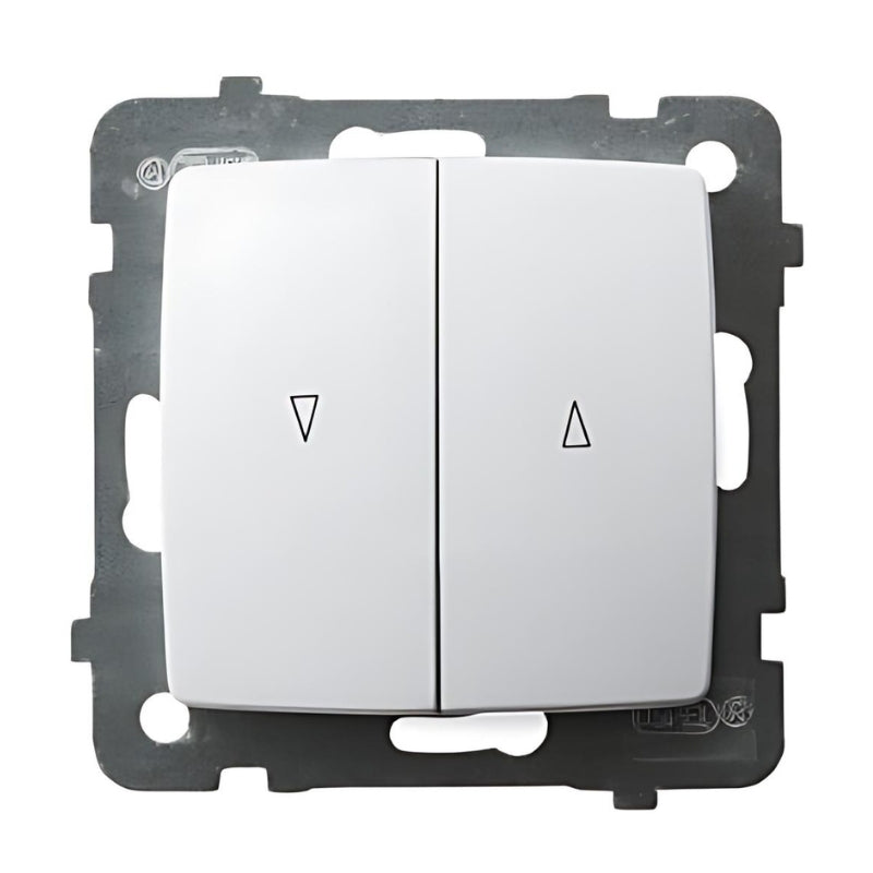 Бутон за щори 10А Бял - OSPEL Karo LP-7S/m/00