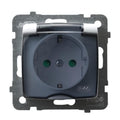 Контакт Шуко 16А детска защита IP44 Бял - OSPEL Karo GPH-1SSP/m/00/d